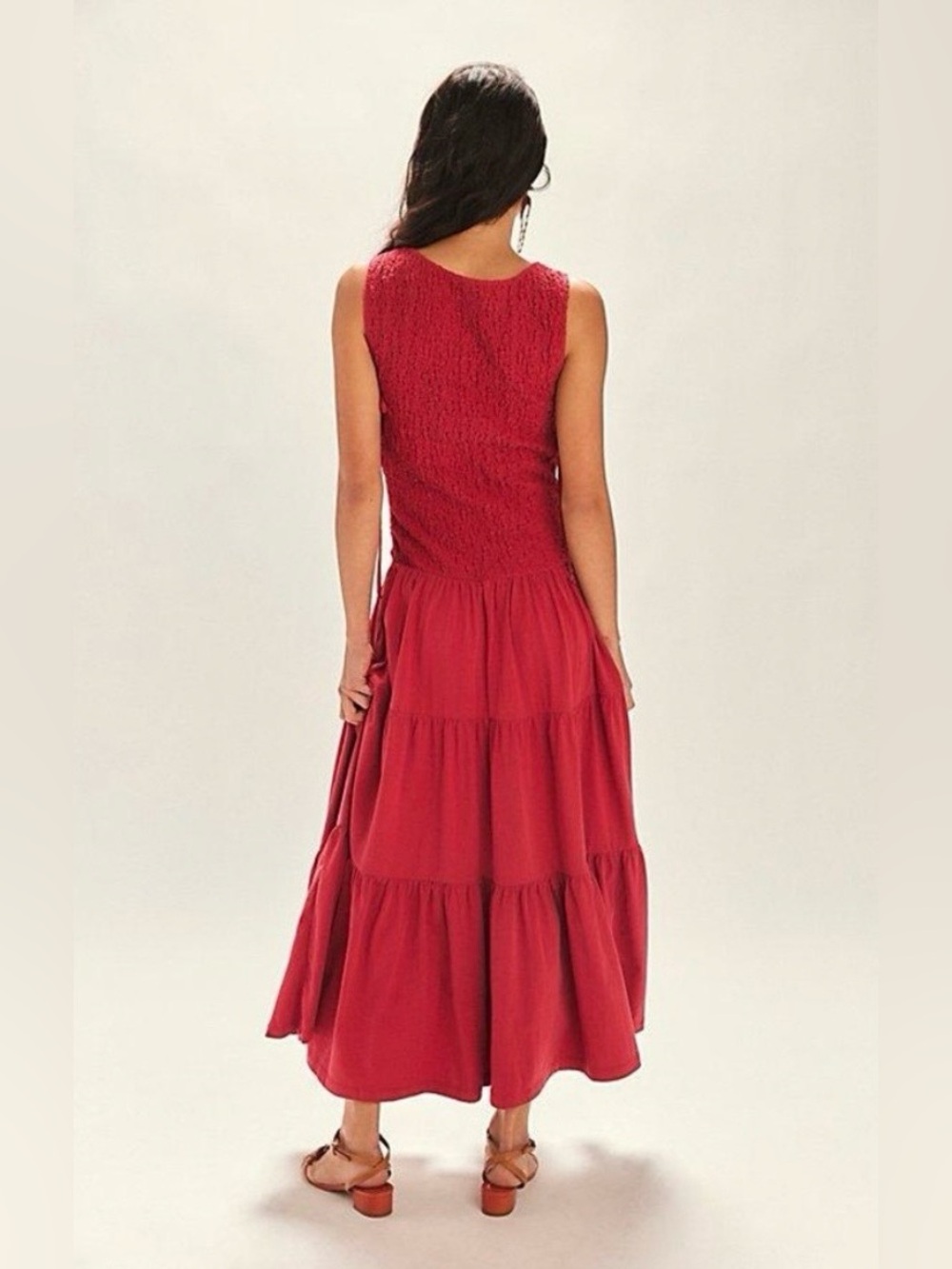 FREE PEOPLE by free-est Sterling Maxi Dress In July Red Size Small- NWT! - Picture 2 of 11